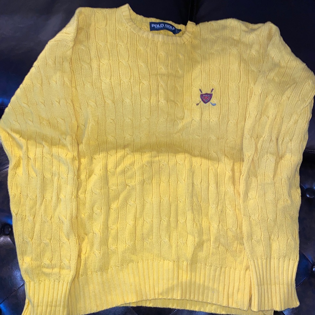 Polo Golf Knot Sweater Vintage Yellow